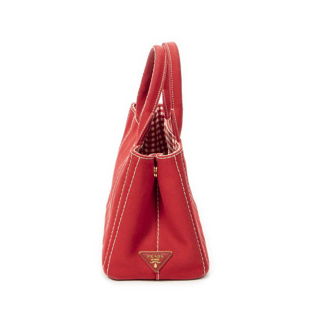 Prada Small Canapa Tote - Picture 4 of 10